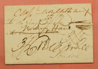 1826 Argentina Stampless F/l Buenos Aires To England