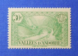 1932 Andorra French 30c Scott 32 Michel 32  Cs26322