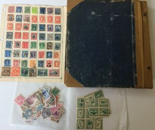 Chile Stamps In Old Album,  Loose