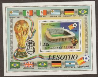 Lesotho 364 - World Cup Stadiums Spain 1982.  Mnh.  Og.  02 Leso364