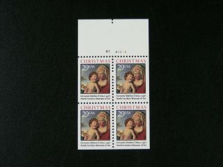 Us Scott 2790a Booklet Pane 4 Stamps 29c Christmas Never Bound Mnh S158