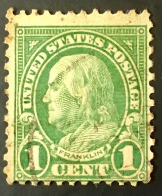 Usa Benjamin Franklin 1 Cent Postage Stamp - Green