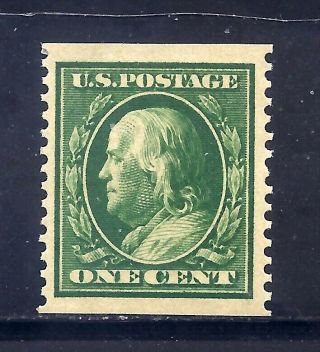 Us Stamps - 387 - Mnh - 1 Cent Franklin Coil Issue - Cv $400