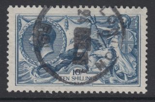 Sg 417 10/ - Dull Blue N71 (1) Bradbury & Wilkinson Seahorse Vfu Dated London Cds
