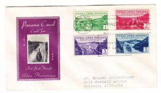 Panama Canal Zone - Sc 120/23 - First Day - Balboa Heights Aug/15/1939