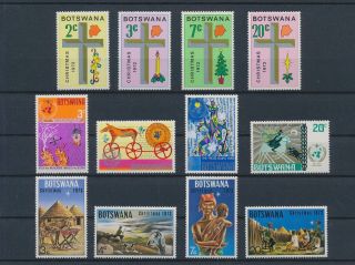 Lk75814 Botswana Christmas Stamps Fine Lot Mnh