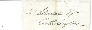 101 - 14 Jan 1839,  Kirkpatrick To Castle Douglas.  Castle Dougas Penny Post & Rh