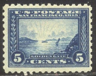 U.  S.  403 Nh Beauty - 1913 5c Pan - Pacific,  P10 ($375)