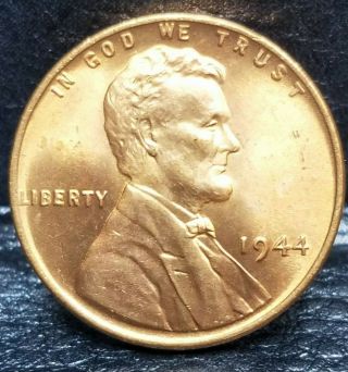 1944 Lincoln Wheat Penny Cent - Choice/gem/ Brilliant Uncirculated 73