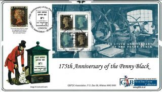 Gb 2015 Penny Black Anniversary Gbfdc Association Official Fdc