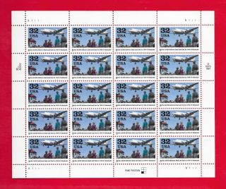 Berlin Airlift 50th Anniversary Sheet Of 20 Stamps (scott 