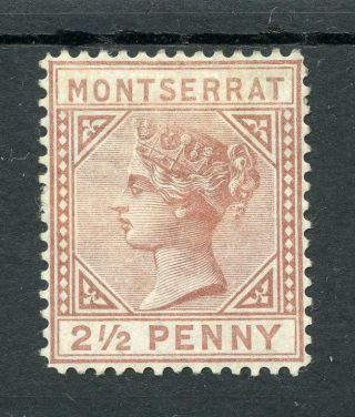 Montserrat 1880 2½d Red - Brown Sg4 Mm Cat £250