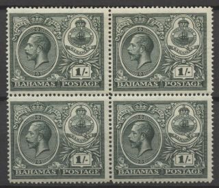No: 68917 - Bahamas - 1 Shilling - An Old Block Of 4 - Mnh