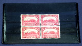 Sc Q11 75 Cent Parcel Post Harvesting 1913 Gum Block Of 4 Rare