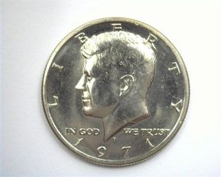 1971 - D Kennedy 50 Cents Exceptional Uncirculated