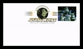 Dr Jim Stamps Us Star Wars Storm Troopers First Day Cover Yoda Cancel