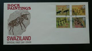 Prehistory Rupestral Paintings Fdc Swaziland 1977