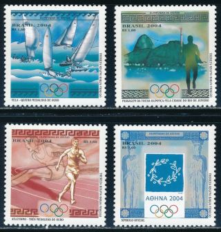 Brazil - Athens Olympic Games Mnh Sports Set (2004)