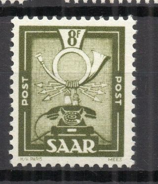 Saar; (saargebiet) 1949 - 51 Pictorial Issue Fine Hinged 8fr.  Value