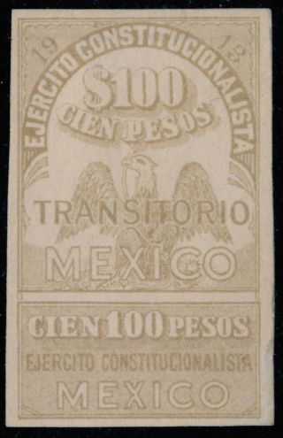 Ad48 Mexico Revenue Rv 29c 100$ 1913 Ejerctio Mog Mr $30
