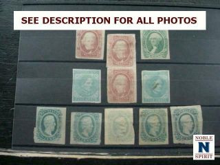 Noblespirit Valuable Us Confederate States Stamp Selection = $400 Cv