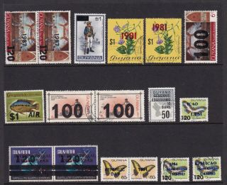 Guyana Overprint Stamps From 1980 