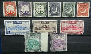Pakistan - Key High Values From The 1948 Definitive Set - Mnh - Cat £120,