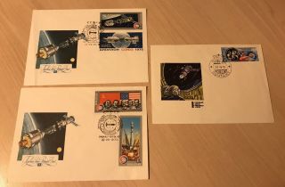 Ussr Russia 1975 Fdc Space First Day Covers