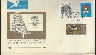 1973 Rsa Fdc University Of South Africa Issue