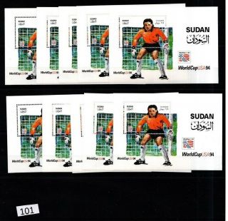 ,  10x Sudan 1994 - Mnh - Soccer - Usa