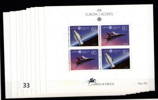 == 10x Azores,  Portugal 1991 - Mnh - Europa Cept - Space -