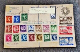 Nystamps Great Britain Offices Abroad Morocco Stamp Early Fdc Paid: $150