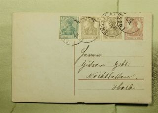 Dr Who 1920 Germany Engstlat Uprated Postal Card E51788