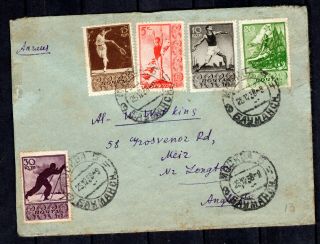 Russia Soviet Union Russland 1938 Ussr Airmail Cover Moscow To Uk Gb