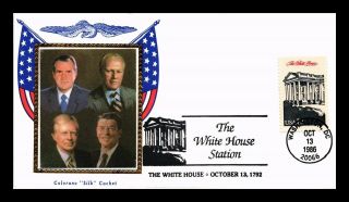 Dr Jim Stamps Us White House Colorano Silk Cover Washington Dc
