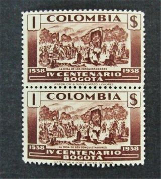 Nystamps Colombia Stamp 463 Og H $100