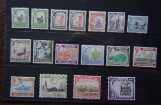 Rhodesia & Nyasaland 1959 - 62 Set To £1 Lmm Sg18 - 31