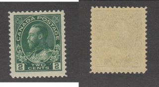 Mnh Canada 2 Cent Kgv Admiral Stamp 107a (lot 15688)