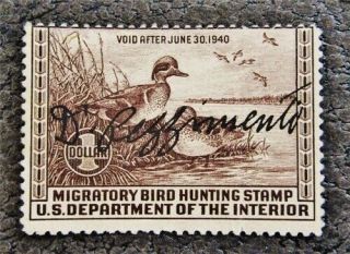 Nystamps Us Duck Stamp Rw6 $45