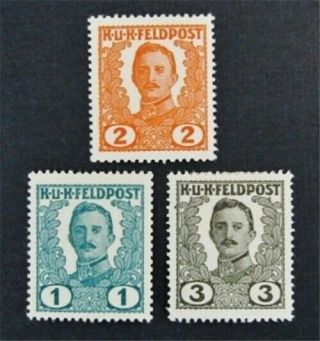Nystamps Austria Stamp M69 - M71 Og H $45