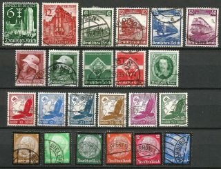 Germany Third Reich 1933 - 1945 Selection Sets Singles Part Sets 62