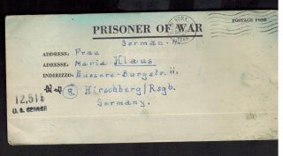 1945 Camp Lordsburg Nm Usa Pow Camp Letter Sheet Cover Germany Prisoner Of War