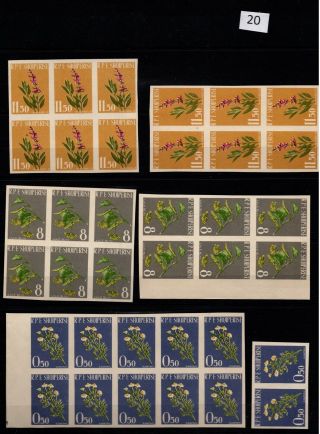 / 12x Albania - Mnh - Imperf - Nature - Flowers - Flora