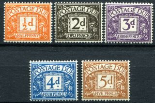 (321) 5 Very Good 1954 - 55 Qeii Dues Sgd40 - Sgd44 L.  Mounted Mlh