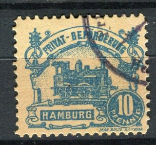 Germany; 1870s - 80s Classic Beforderung Local Privat Post Issue Fine