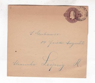 Braziil 1893 60r Stationery Roller From Riio Janeiro To Leipzig,  Scarce H2141