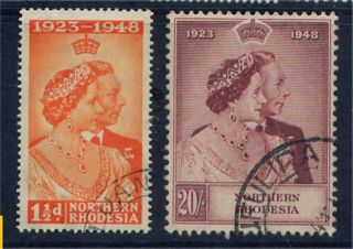 Northern Rhodesia Gv1 1948 Royal Silver Wedding Fine