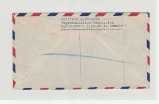 Onwards Air Transmission.  Cover sent From Saint Denis to Ireland.  1946. 2