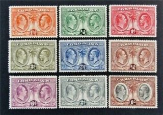 Nystamps British Cayman Islands Stamp 69 - 77 Og H $54