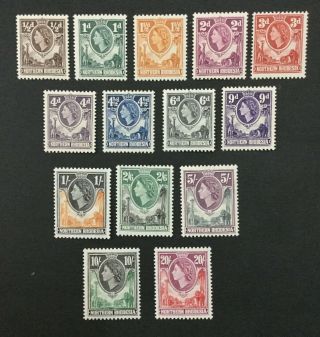 Momen: Northern Rhodesia 61 - 74 1953 Og Nh £90,  Lot 3346